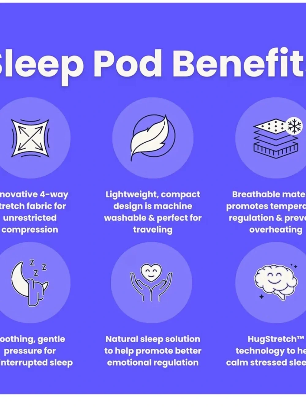HugSleep Sleep Pod in Teal Blue